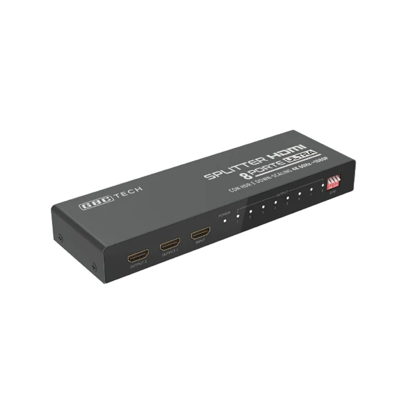 GBC Splitter HDMI 4k@60hz HDR 8 Porte Con Downscaling