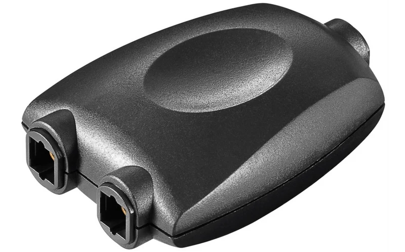 TOSLINK Digital Audio-Splitter 1 auf 2, schwarz