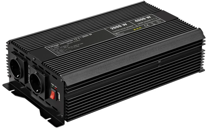 Kfz-Spannungswandler DC/AC (12V-230V / 3000W) USB