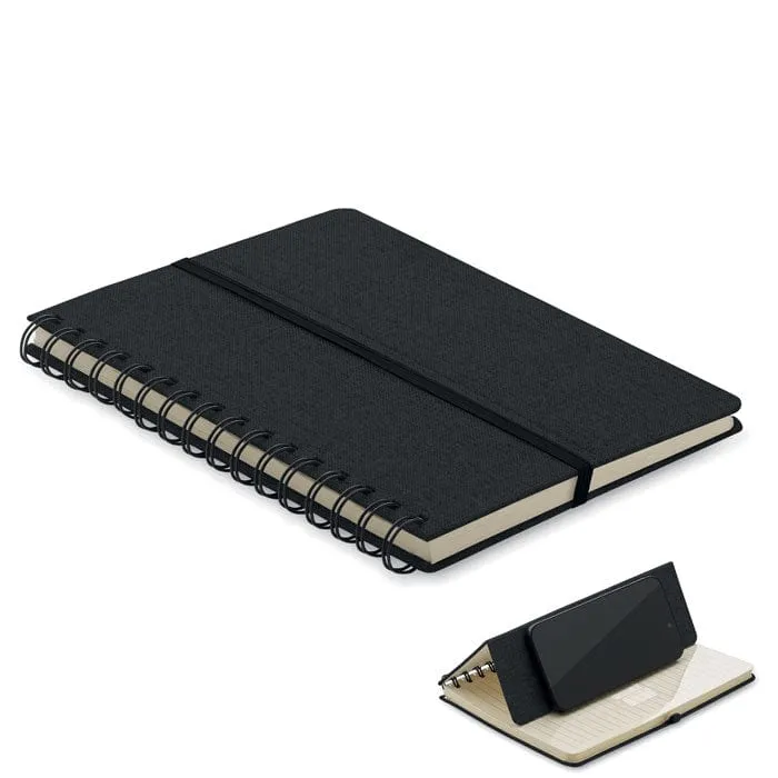 Notebook A5 con supporto phone