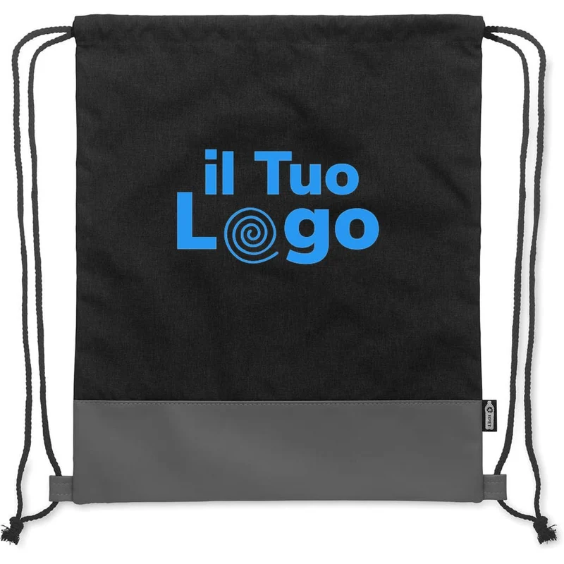 RPET Borsa con coulisse in PU bi-tono