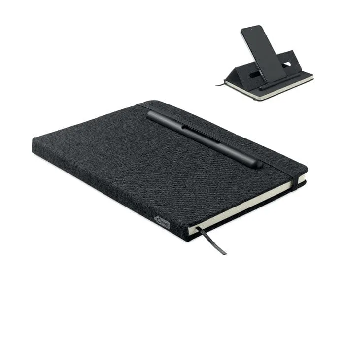 Notebook A5 con porta telefono