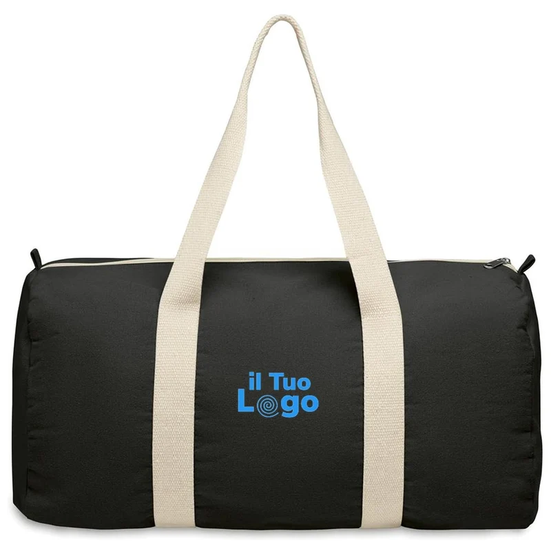 Borsa sportiva in cotone riciclato