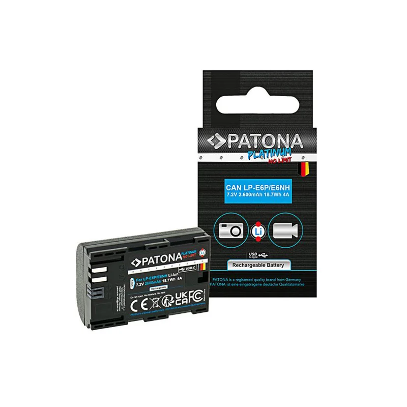 Patona LP-E6P-E6NH 2600 mAh 7.2V