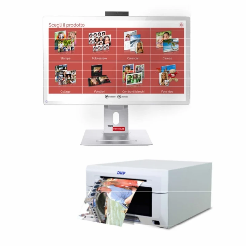 DNP Kiosk White 24’’+ DNP DS620 - Garanzia 4 anni Fowa