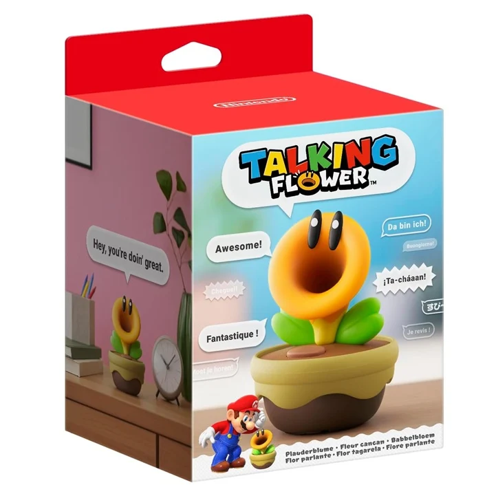Nintendo Talking Flower Fiore Parlante (11 Lingue) Assistente Vocale Nuovo