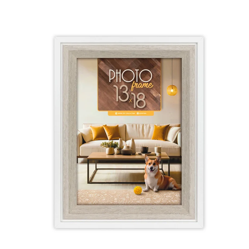 Cornice in legno "Bologna White" (10x15)/(13x18)/(15x20)/(20x30) - Art. BG746W/BG757W/BG768W/BG723W