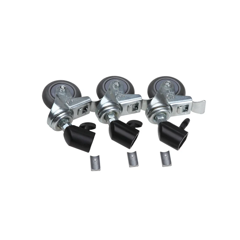 Meking 3 ruote frenate per stativo (22/25mm) - Art. MKN11036