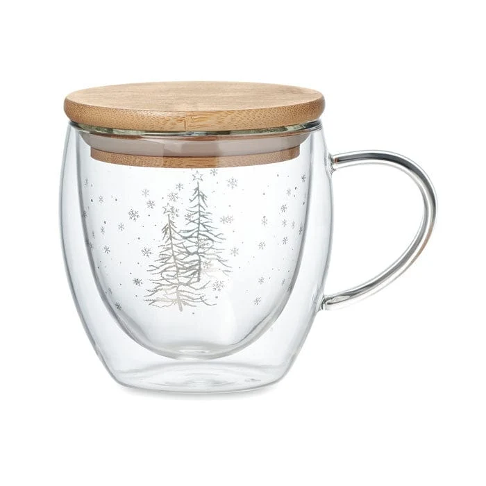 Tazza in borosilicato alberi di Natale