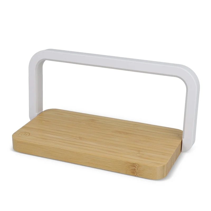 Caricabatterie wireless da 15 W con lampada LED dimmerabile