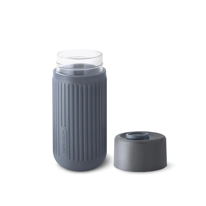 Bicchiere da viaggio Black+Blum in vetro 340 ml