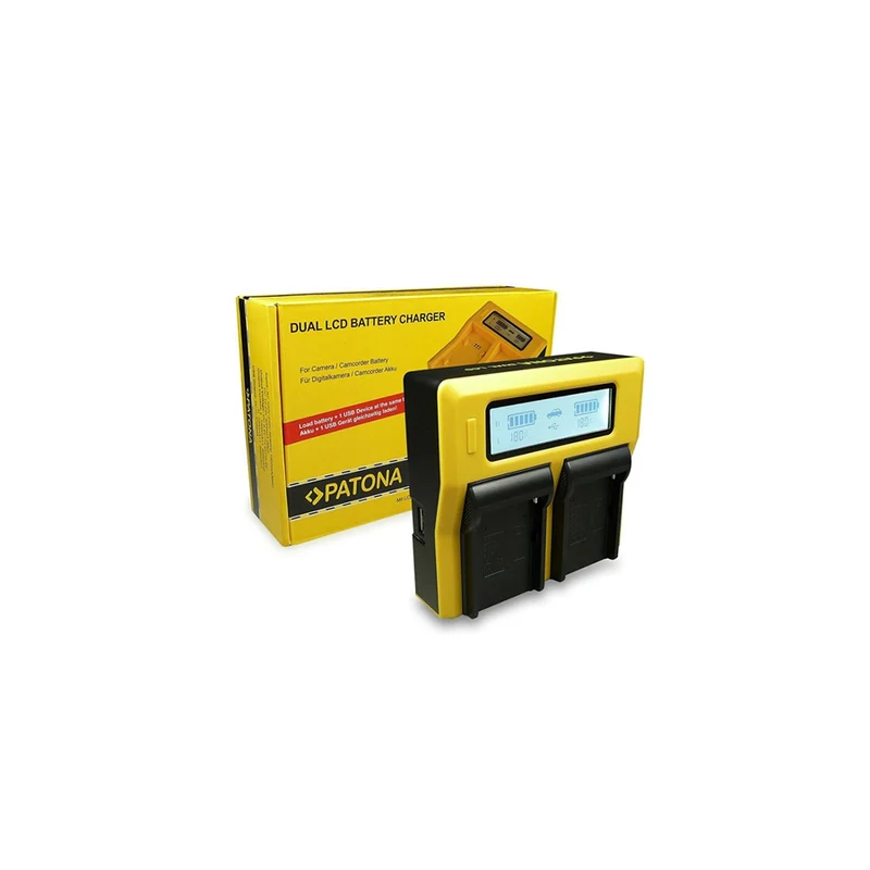 Patona caricabatterie doppio DUAL LCD (per NP-FZ100)
