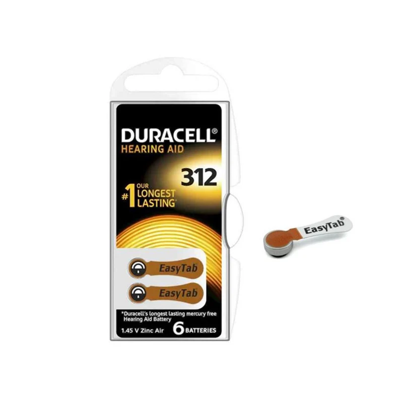 Duracell acustica V312 x6