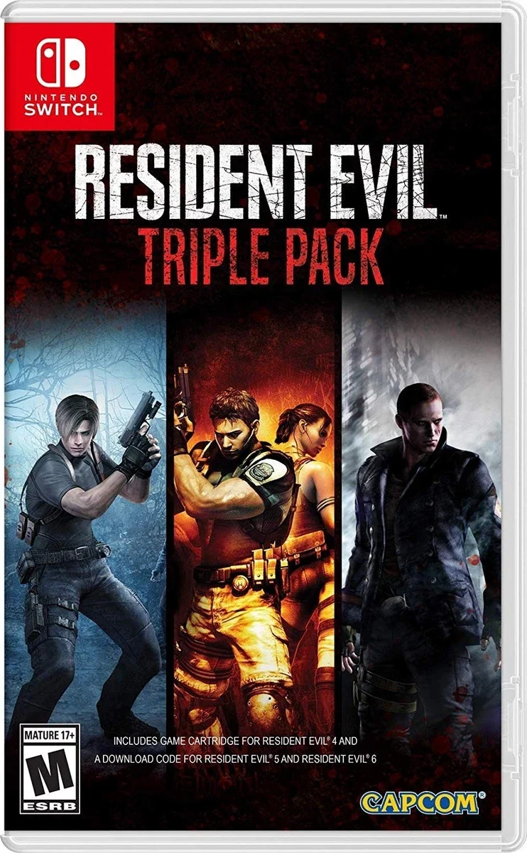 Resident Evil Triple Pack 4/5/6 Nintendo Switch Videogioco Italiano Nuovo
