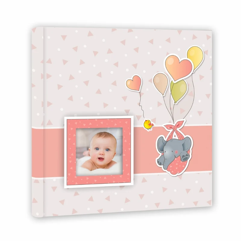 Album con pagine in cartoncino bianco "Pierre Pink", 20 fogli (24x24) - Art. RR2424P