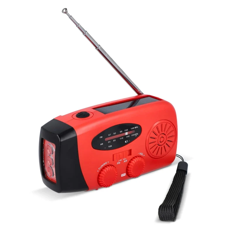 SafeSound Radio di emergenza a energia solare e avvolgimento manuale