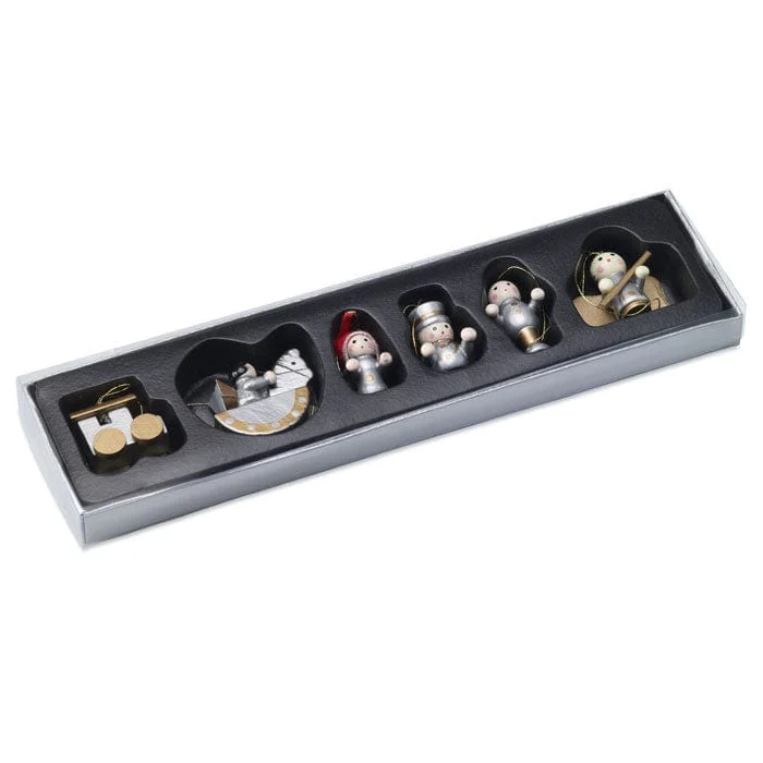 Set 6 decorazioni natalizie