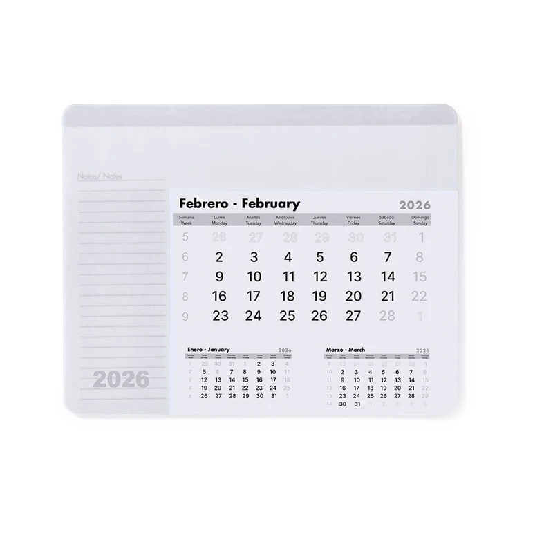Tappetino Mouse Calendario Rendux