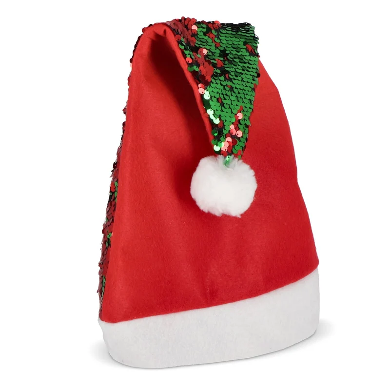 Cappello di Natale in paillettes bicolore