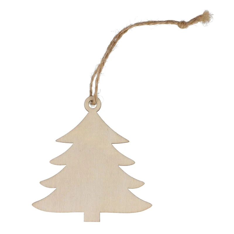 Ornamento natalizio in legno a forma di albero