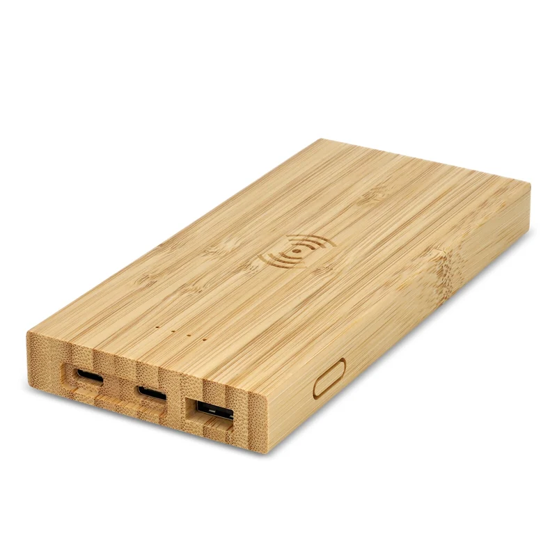 Powerbank bamboo wireless 8000mAh