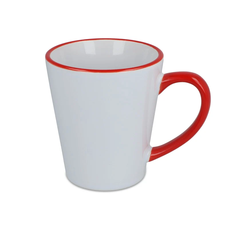 Tazza subli Melbourne con bordo e manico colorati 300ml