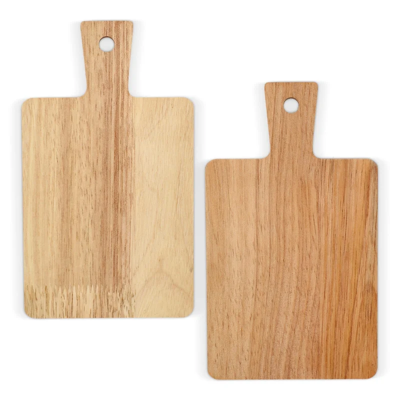 Confezione da 2 mini taglieri in legno da portata per tapas