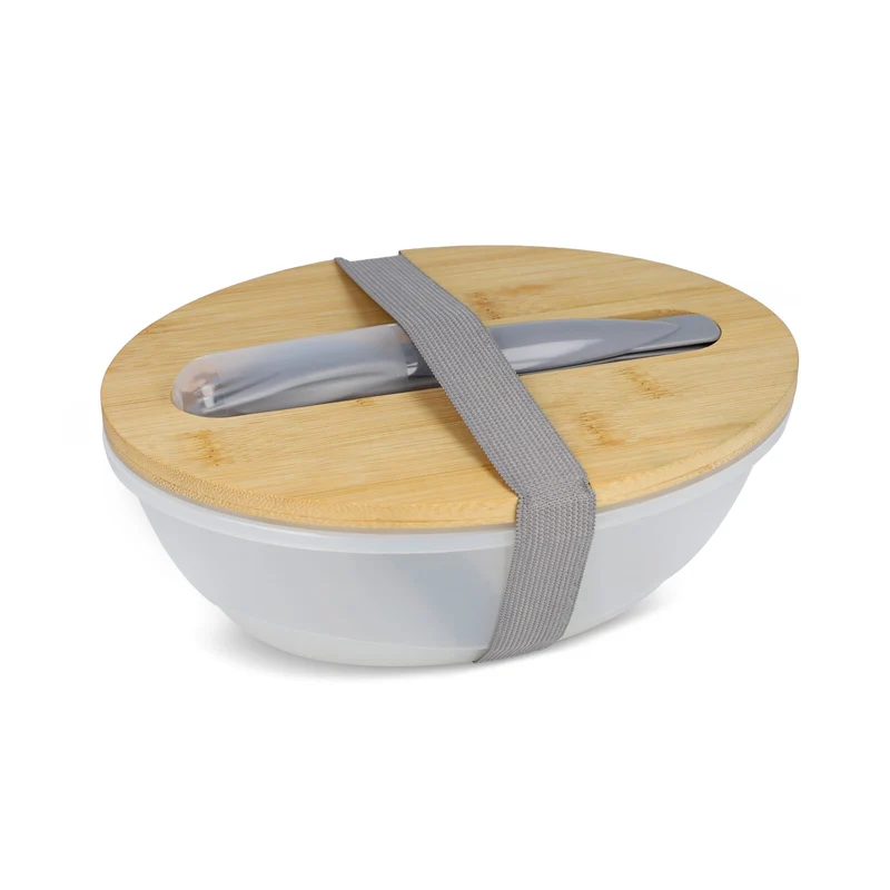 Portapranzo R-PP e bambù con posate - 1L