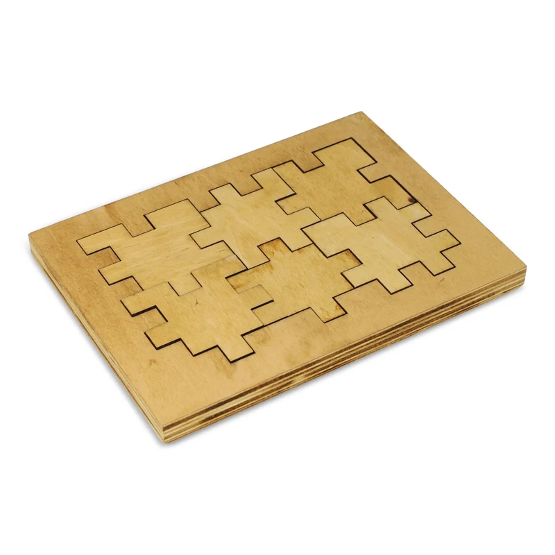 Puzzle di cubi di legno