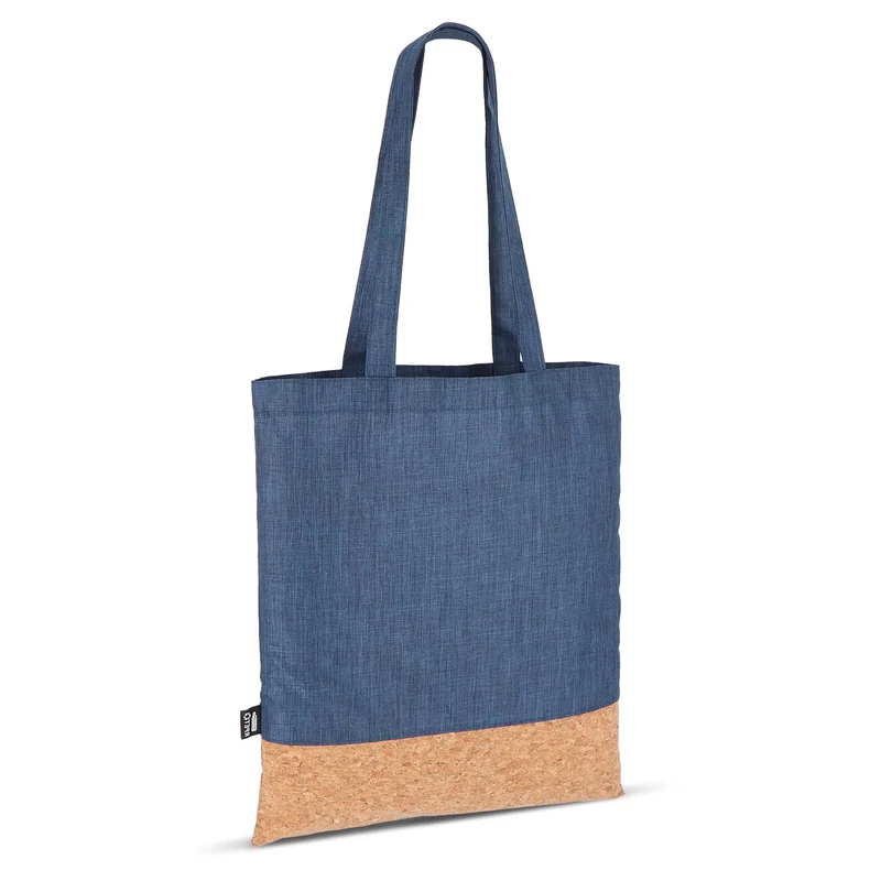 Borsa tote R-PET e sughero 35 x 40 cm