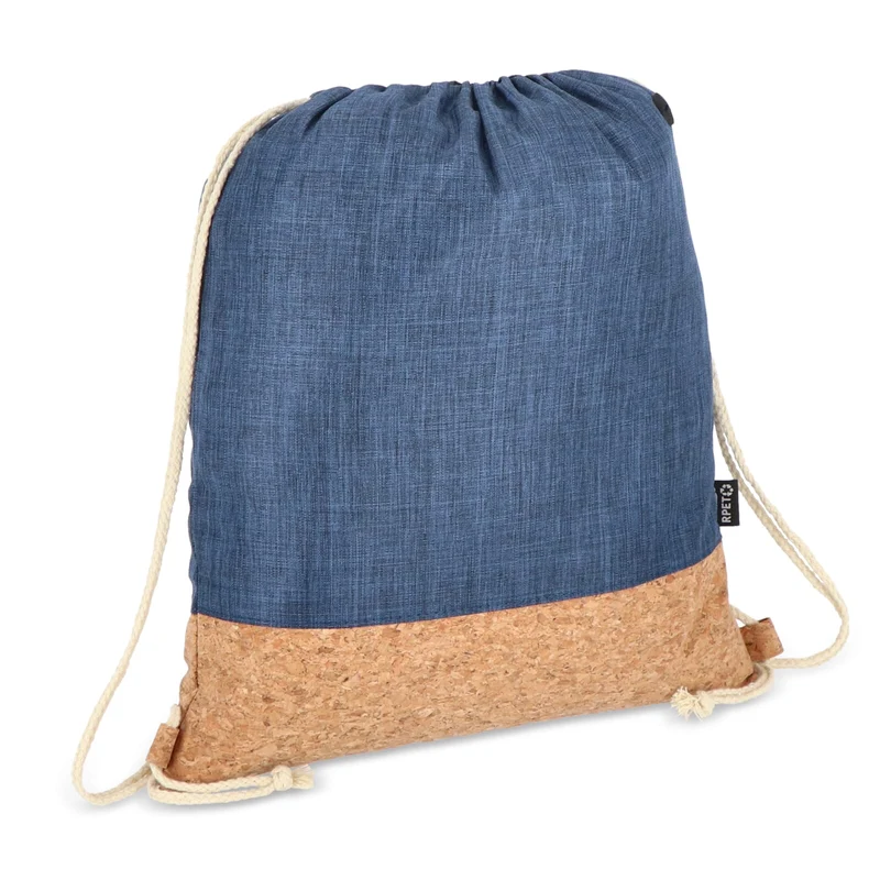 Sacca coulisse R-PET e sughero 35 x 40 cm