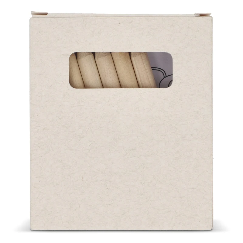 Set da 8 pezzi di pastelli in scatola di cartone del latte