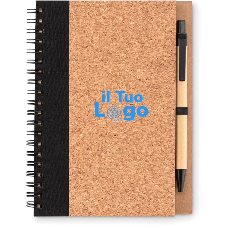 Notebook in sughero c/penna