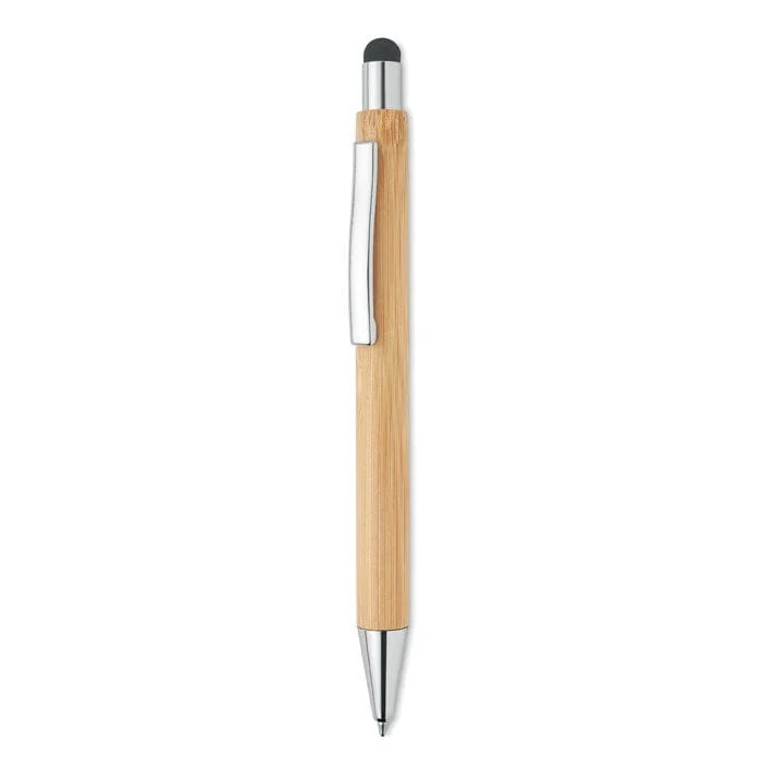 Penna a sfera a pulsante in bamboo