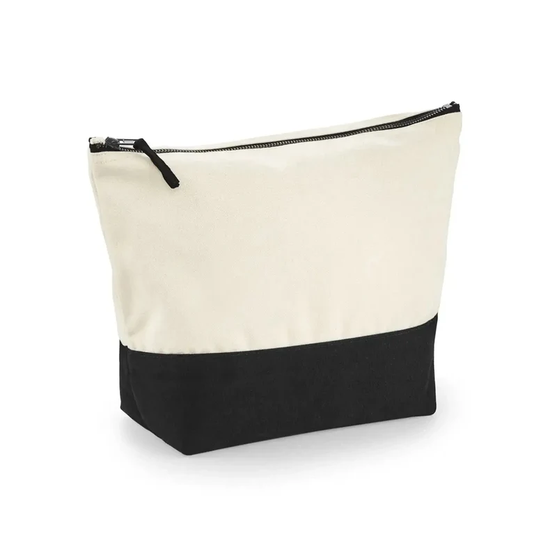 Pochette canvas bicolore
