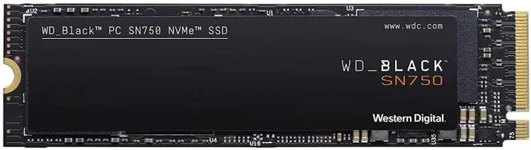 Western Digital Ssd Interno Gaming 500Gb Sn750 M.2 Wd Black Pcie Nvme 3.0