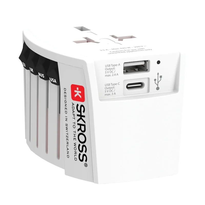 SKROSS Adattatore da viaggio MUV USB ( 1 TYPE C 1 USB A)