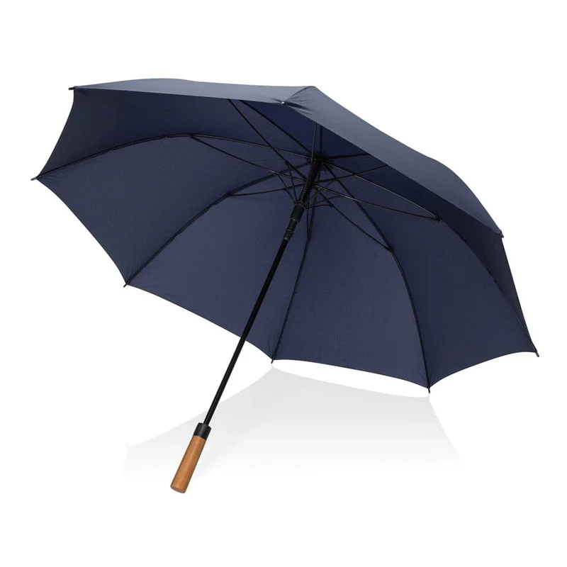 Ombrello automatico Tony 30" manico acacia PET riciclato Aware™ – Ø 154 cm