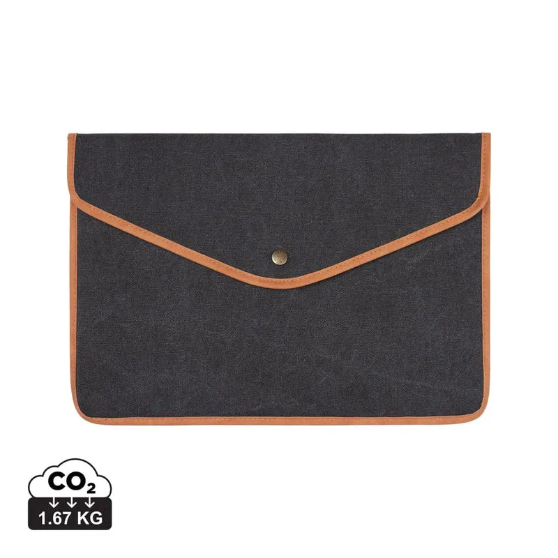 Tasca porta PC 14" VINGA Bosler in canvas riciclato GRS – 38 × 27 × 1.8 cm