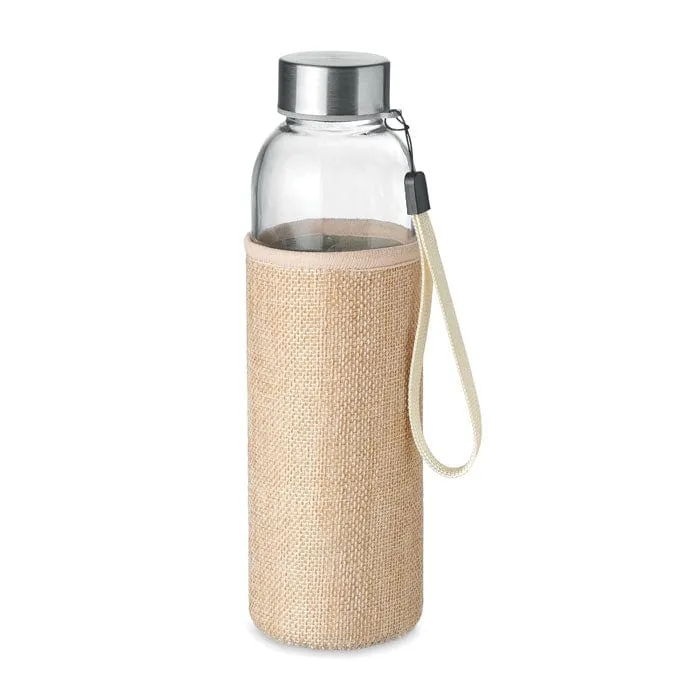 Bottiglia in vetro 500 ml con fodero neutro