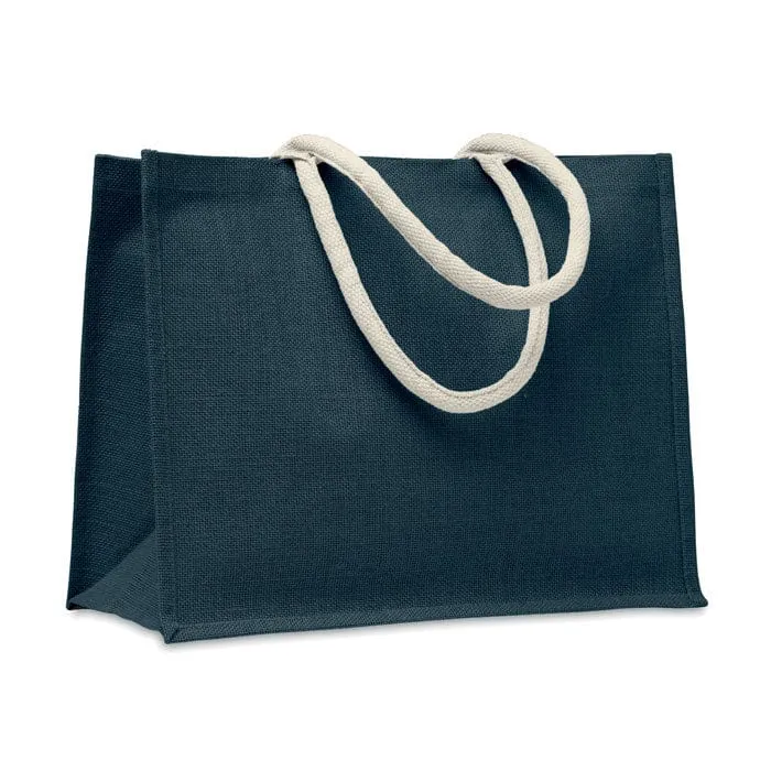 Borsa in juta. Manici in cotone