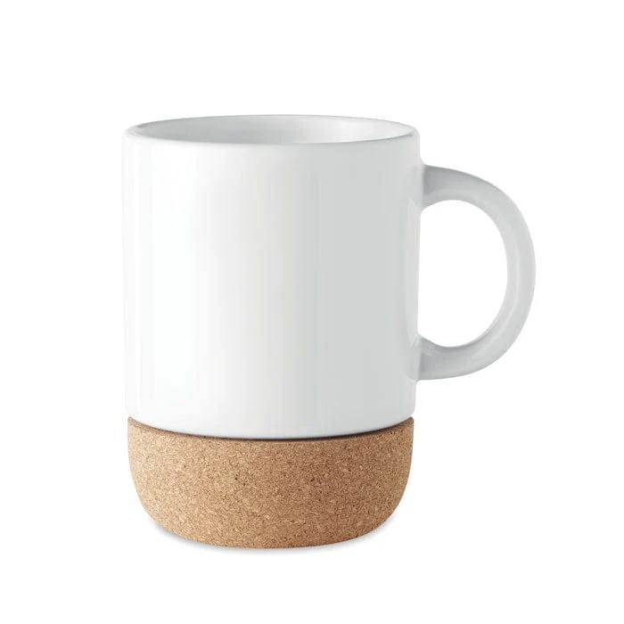Tazza in ceramica base in sughero 8,3x11 cm