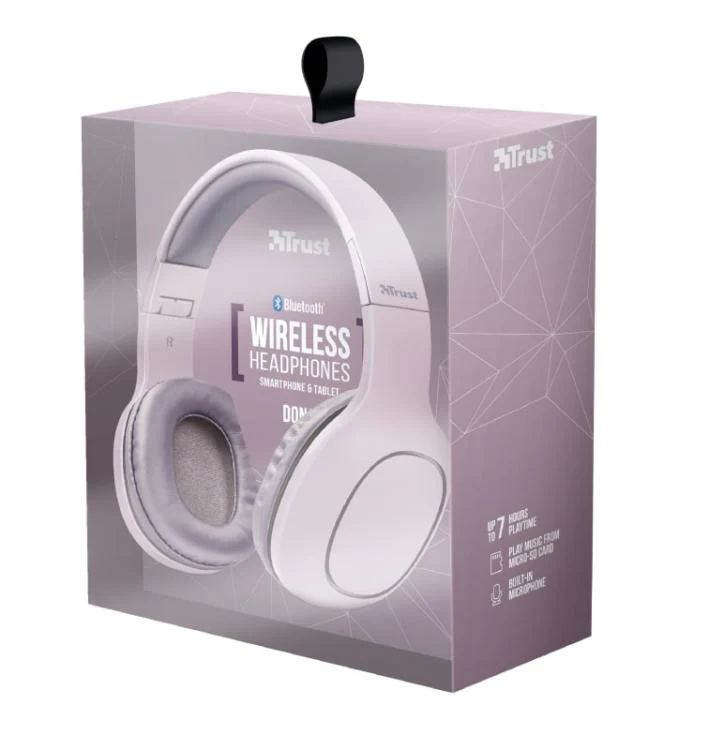 Trust Urban Dona Cuffie Wireless Bluetooth Lettore Mp3 Sd Microfono Smartphone