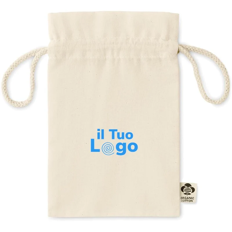 Borsa regalo piccola in cotone biologico