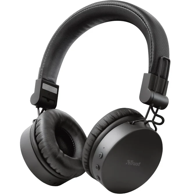 Trust Tones Cuffie Bluetooth Senza Fili Wireless Pieghevoli Smartphone Pc Nera