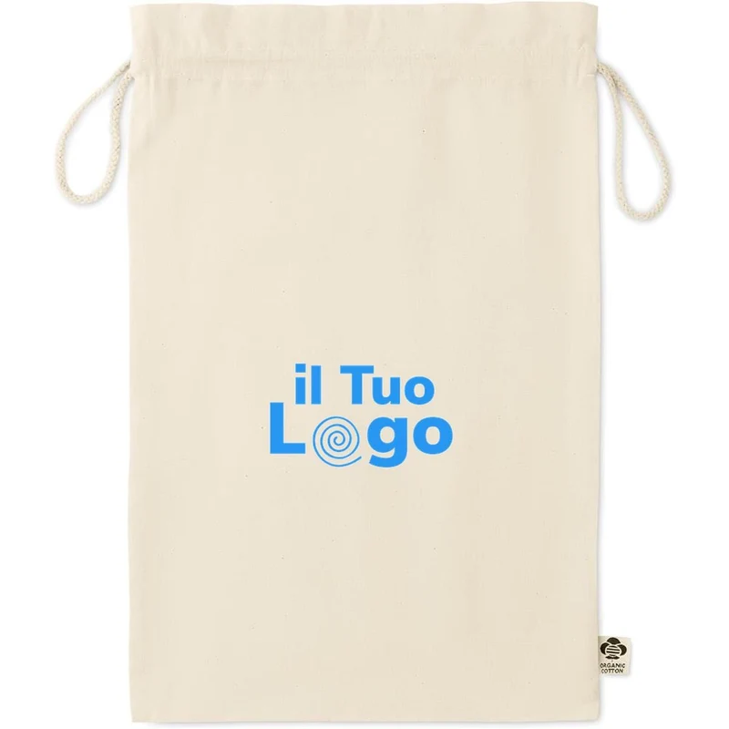 Borsa regalo grande in cotone biologico