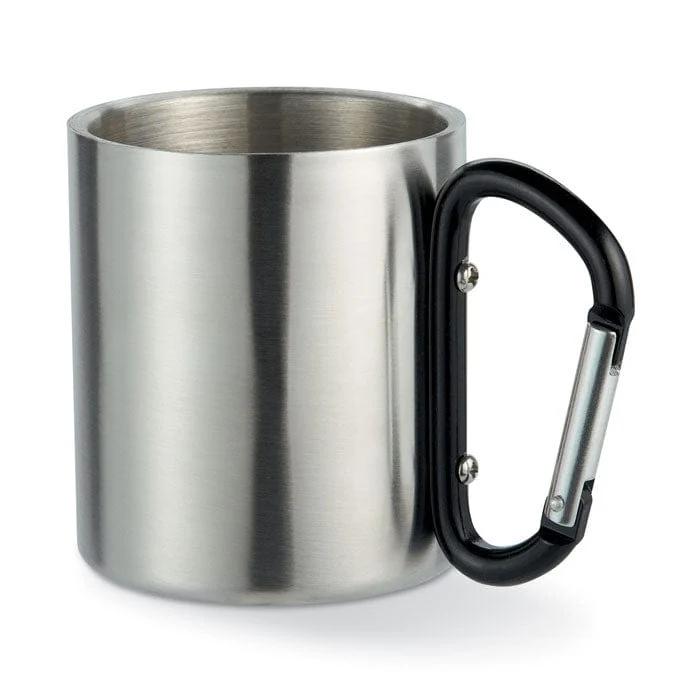 Tazza in metallo c/moschettone