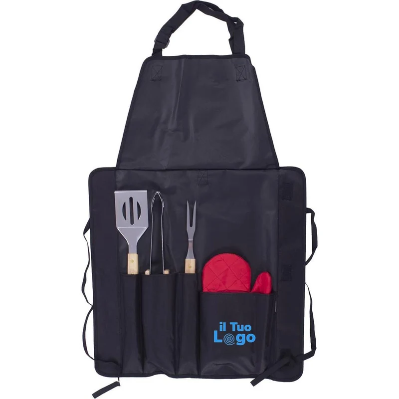 Grembiule con 3 utensili
