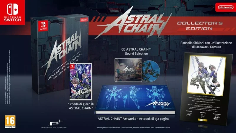 Astral Chain Collector Limited Edition Nintendo Switch Italiano Sigillata Nuova