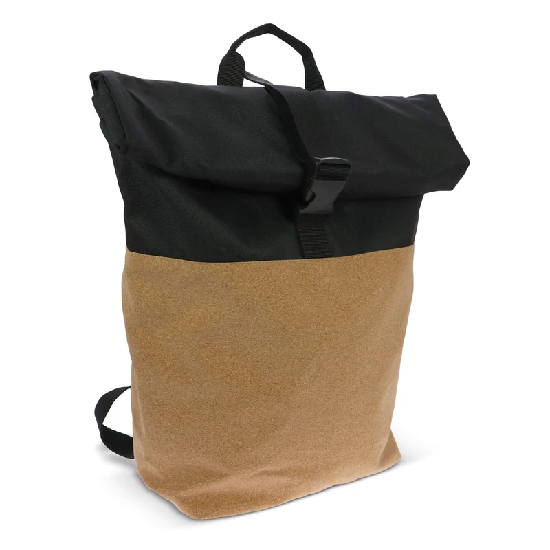 Zaino rolltop in sughero e R-PET 18L